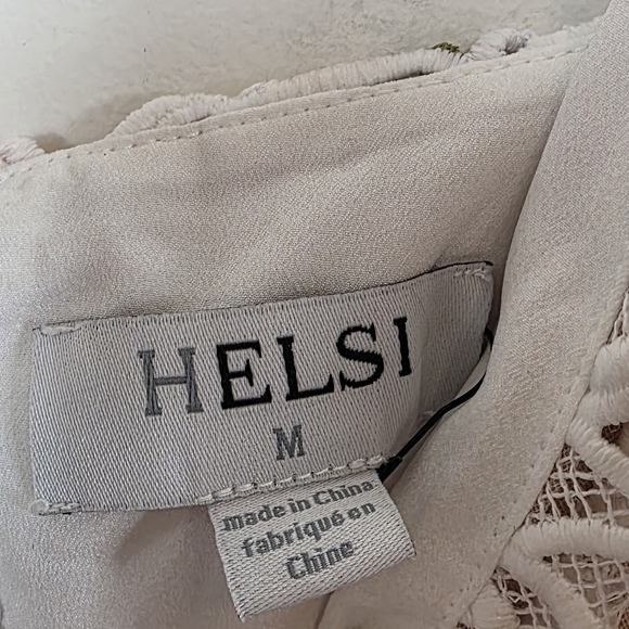 HELSI Norah Plunging Dimensional Floral Column Dress M - Picture 9 of 9